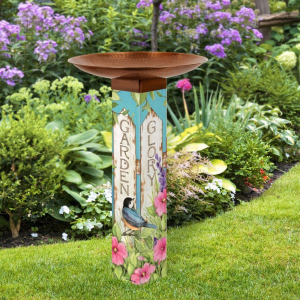 Garden Art Pole Bird Baths